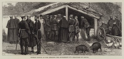 Russian Council of War debating the Advisability of a Re-Attack on Plevna by Joseph Nash